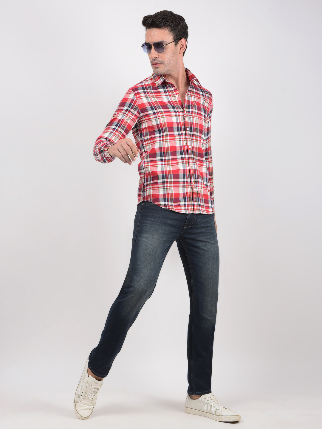 Numero Uno Men Solid Dark Blue Jeans
